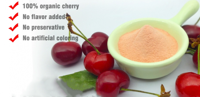 Порошок выдержки сока вишни Acerola 100% Soluble естественный кислый