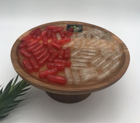 Customized Transparent Empty Gelatin Capsules 0 Size 544mg 680mg 0.68ml