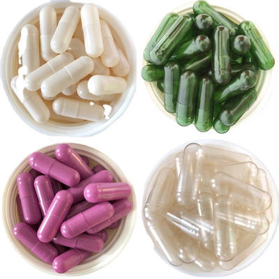 Health Empty Hard Gelatin Capsule Shell Size 0 Purple Pearl Clear Empty Capsules 00